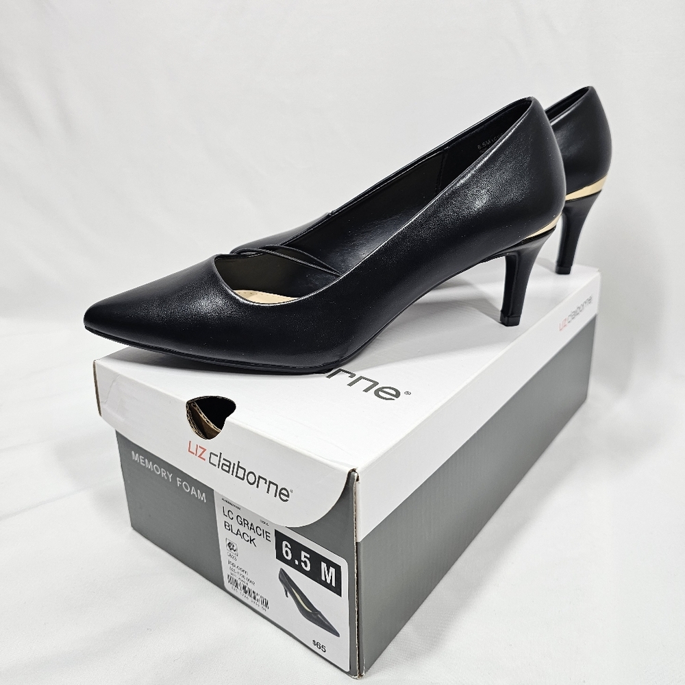 Liz Claiborne Black Women's Heels Size 6.5 M